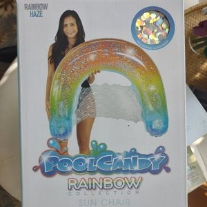 NWT Rainbow Haze Sun chair pool float